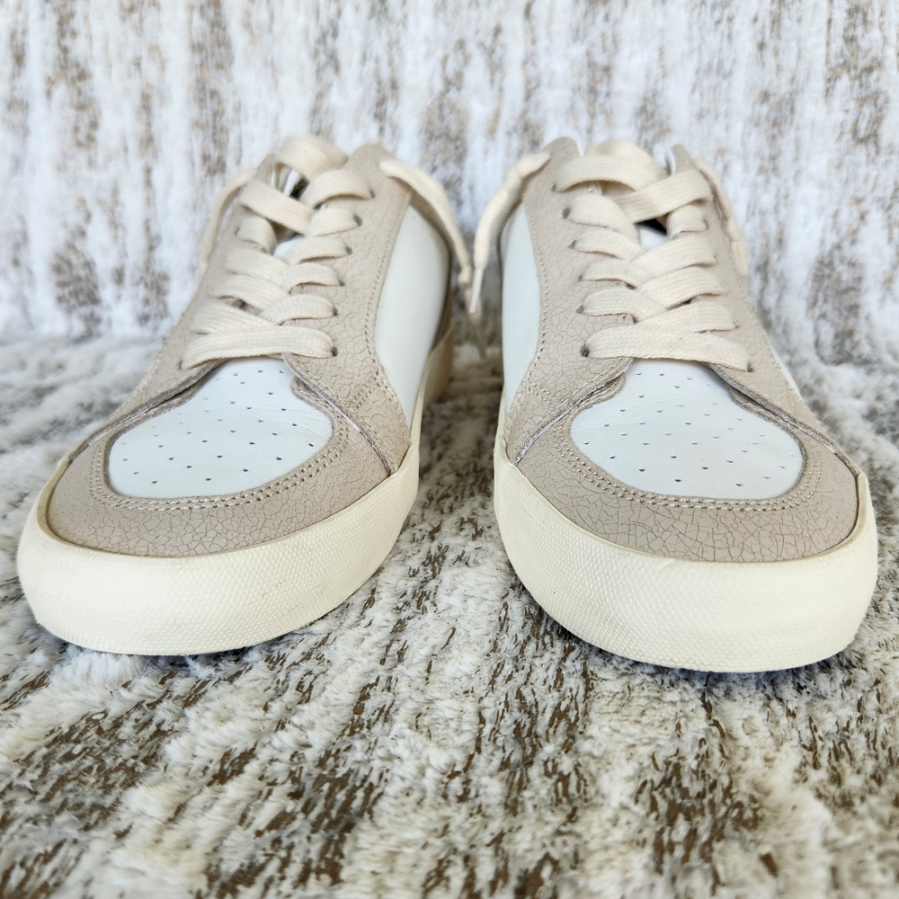 Vintage Havana "Reflex 11" Low Leather Sneakers Gold/Blush | Women's Size 11 - Picture 4 of 13